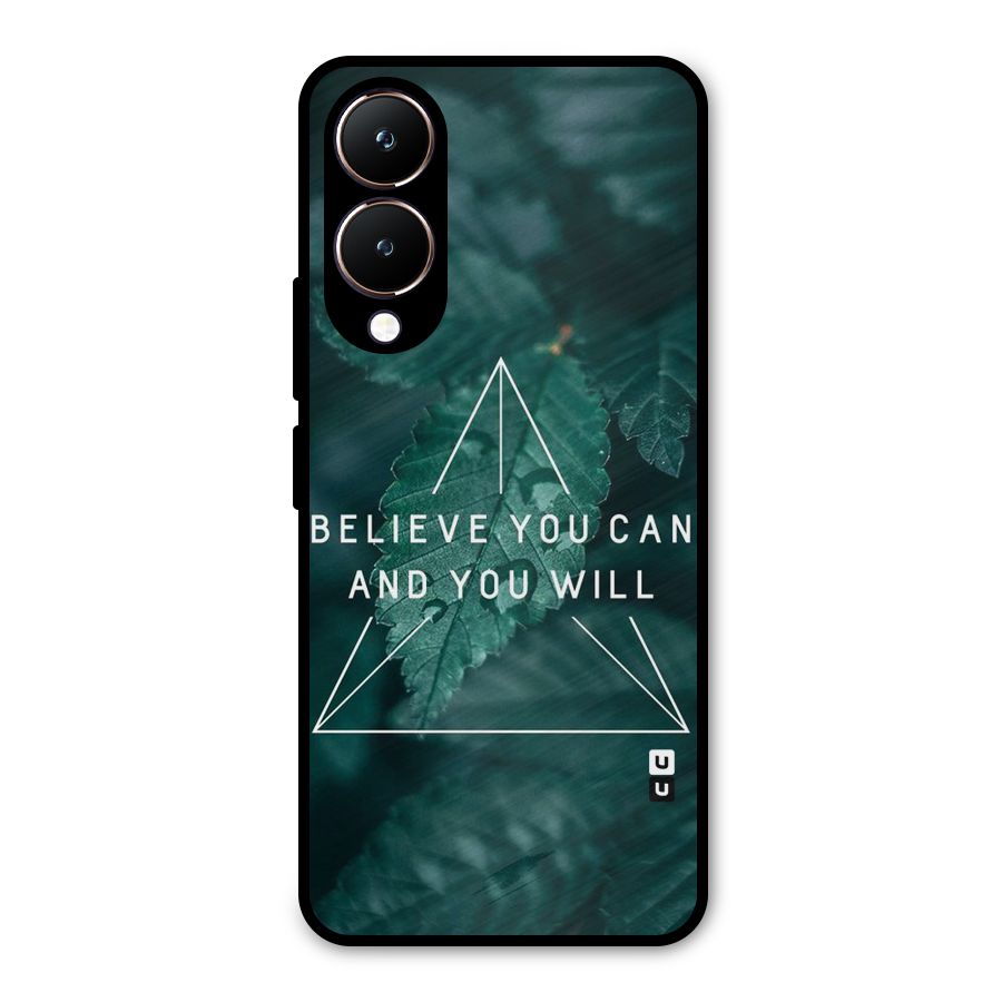 Believe You Can Motivation Metal Back Case for Vivo Y28