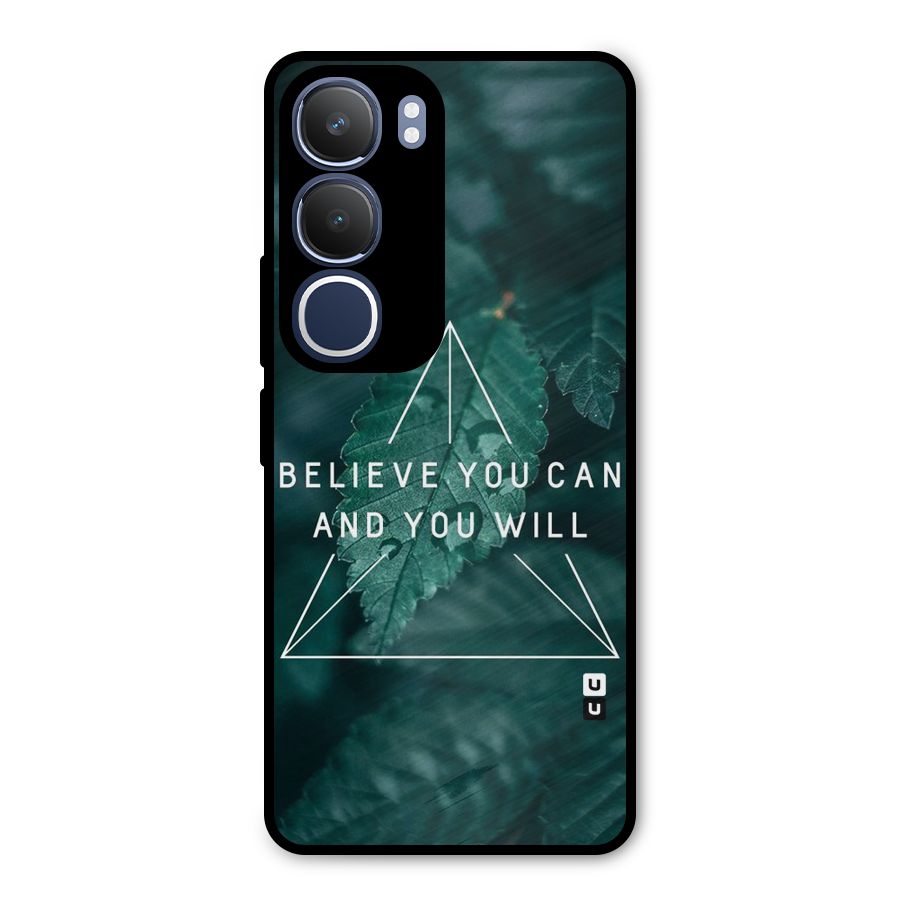 Believe You Can Motivation Metal Back Case for Vivo Y29