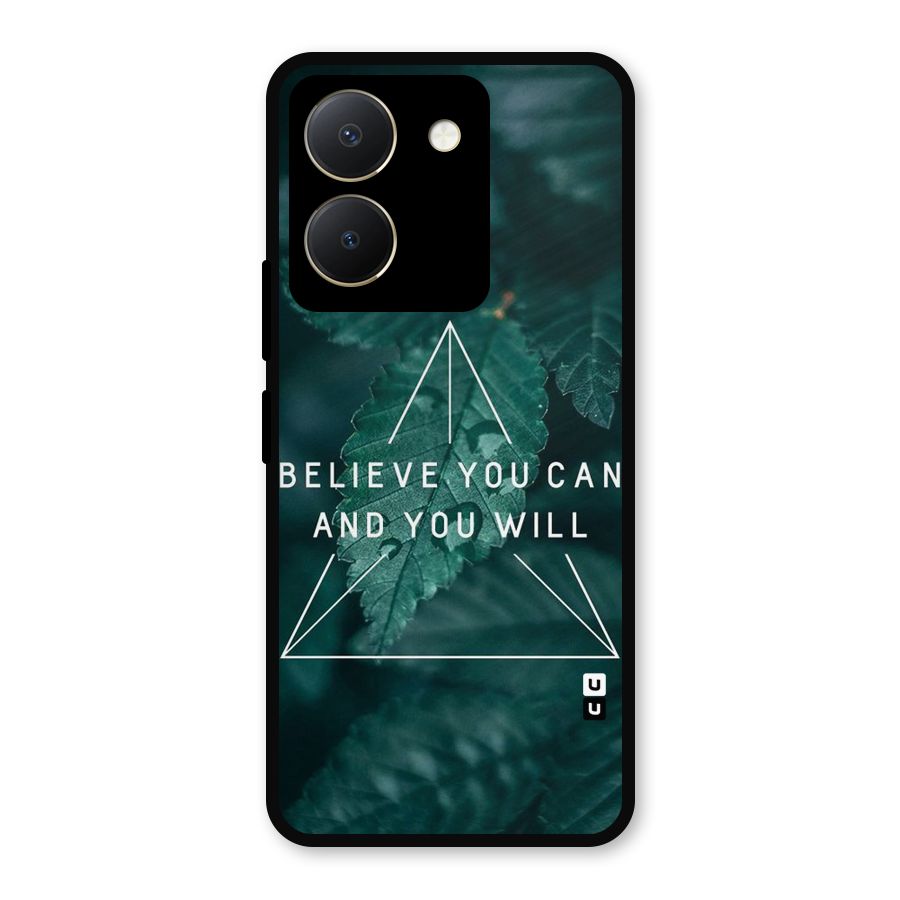 Believe You Can Motivation Metal Back Case for Vivo Y36