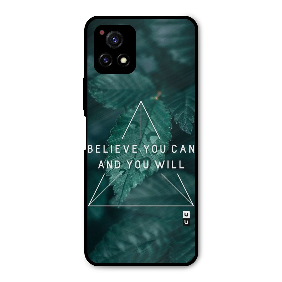 Believe You Can Motivation Metal Back Case for Vivo Y72 5G