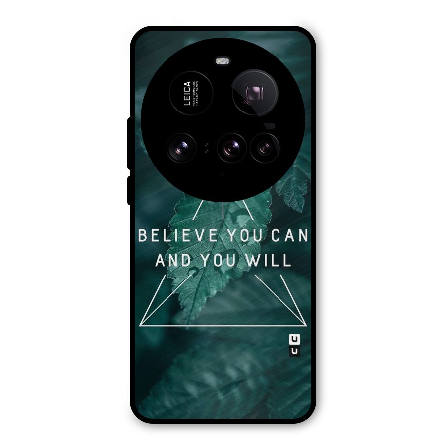 Believe You Can Motivation Metal Back Case for Xiaomi 15 Ultra