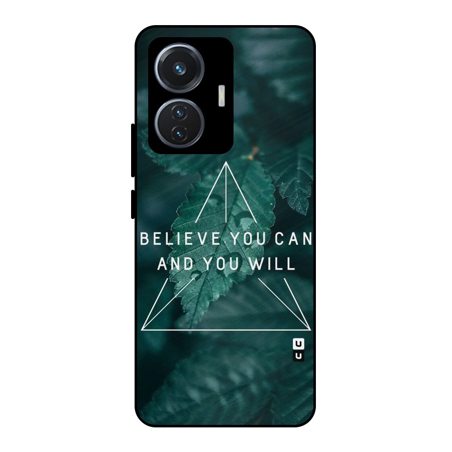 Believe You Can Motivation Metal Back Case for iQOO Z6 44W