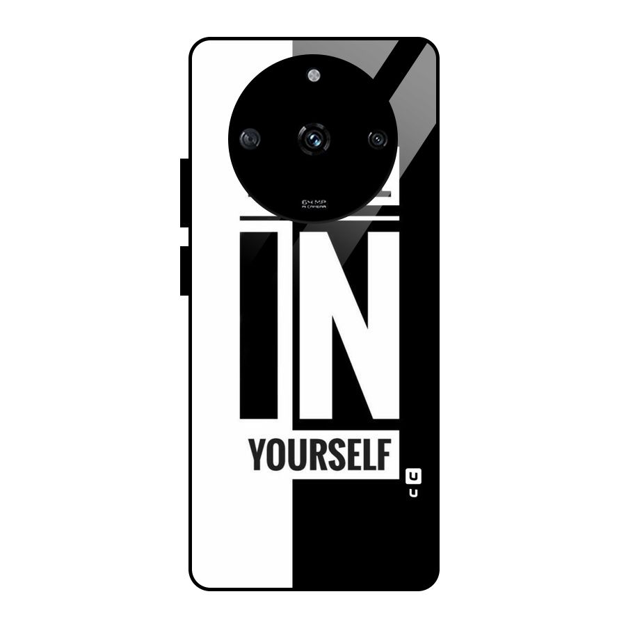 Believe Yourself Black Glass Back Case for Realme Narzo 60 5G