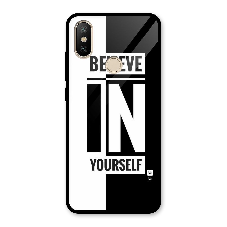 Believe Yourself Black Glass Back Case for Redmi A2