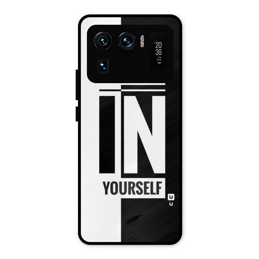 Believe Yourself Black Metal Back Case for Mi 11 Ultra