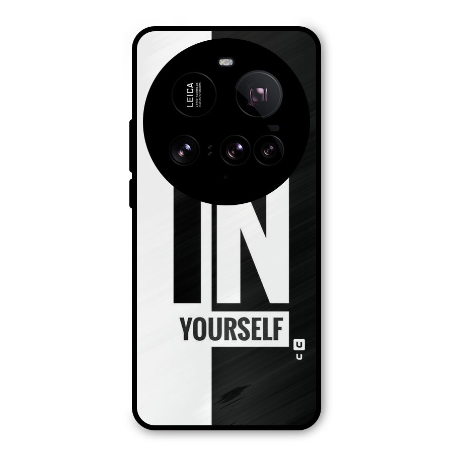 Believe Yourself Black Metal Back Case for Xiaomi 15 Ultra