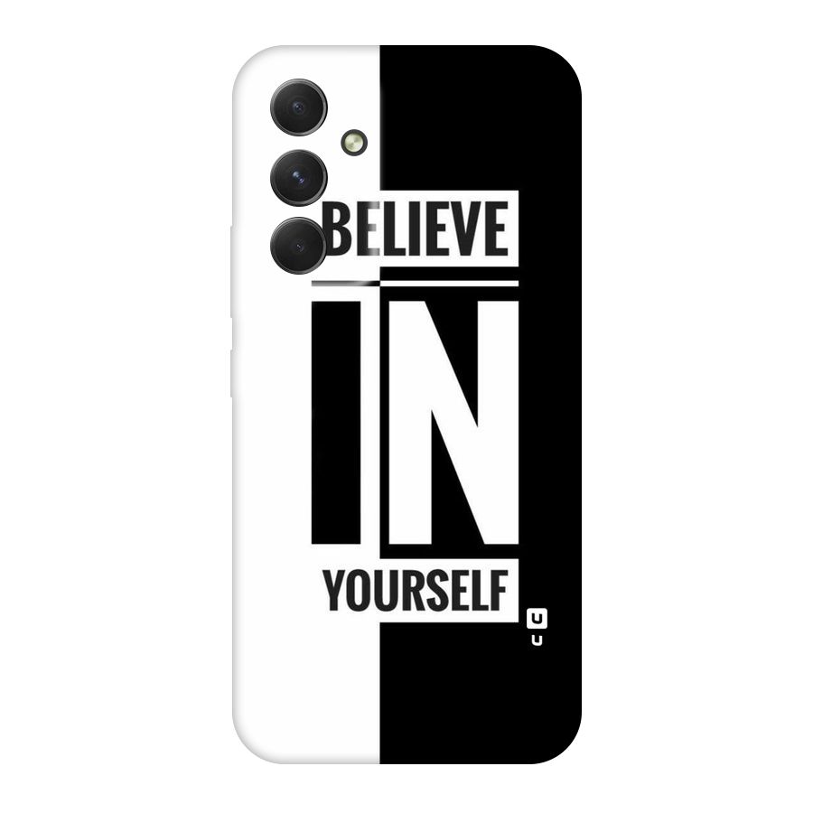 Believe Yourself Black Original Polycarbonate Back Case for Galaxy A54