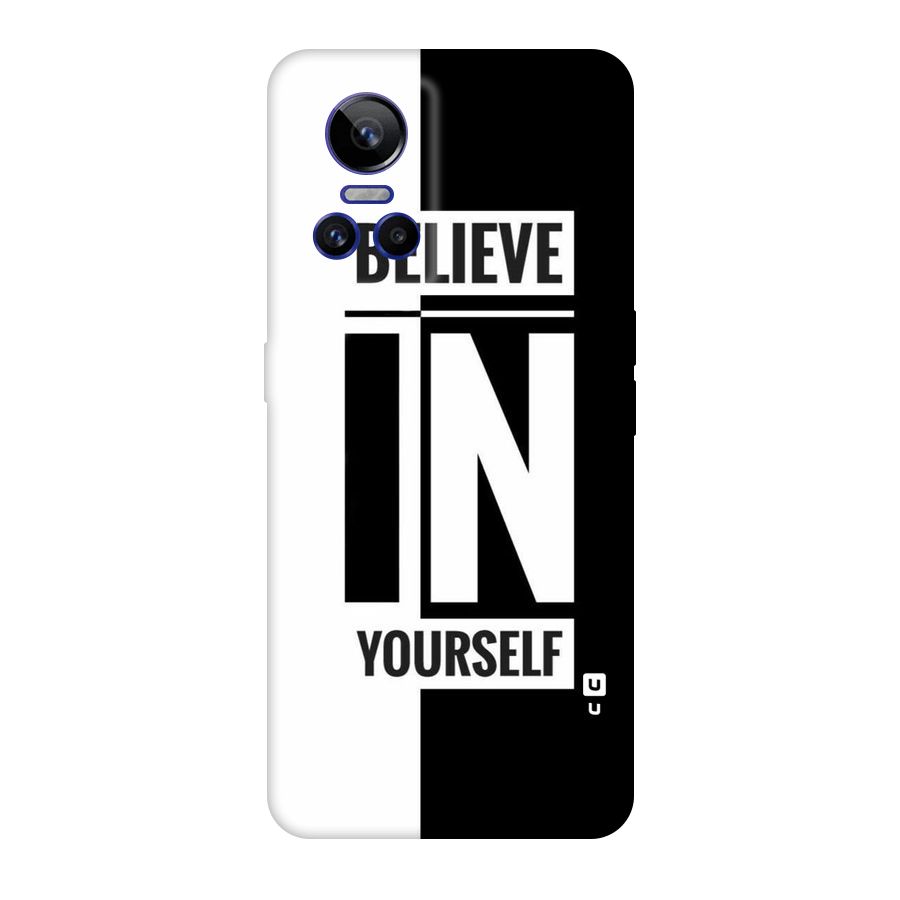 Believe Yourself Black Original Polycarbonate Back Case for Realme GT Neo 3