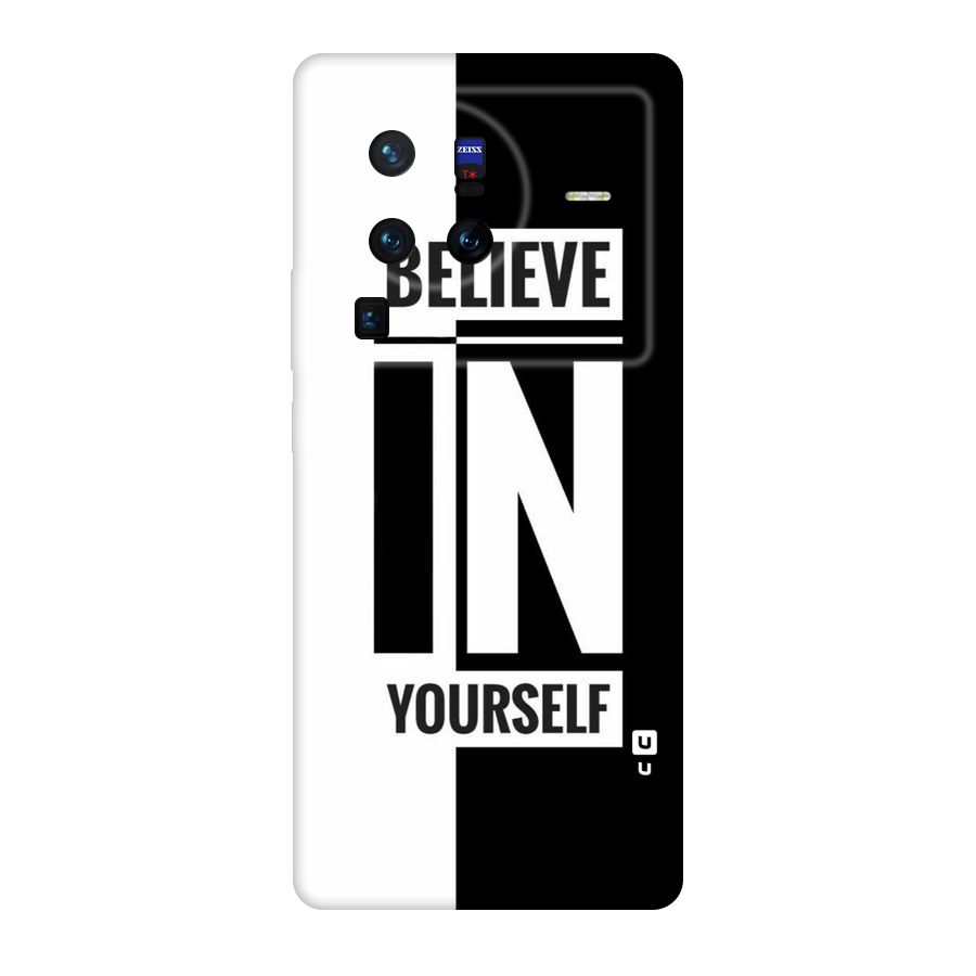 Believe Yourself Black Original Polycarbonate Back Case for Vivo X80