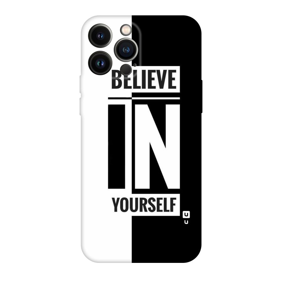 Believe Yourself Black Original Polycarbonate Back Case for iPhone 13 Pro Max