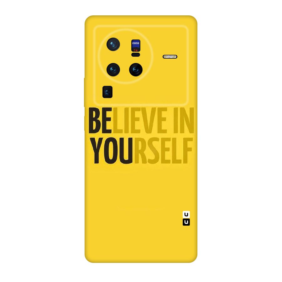 Believe Yourself Yellow Original Polycarbonate Back Case for Vivo X80