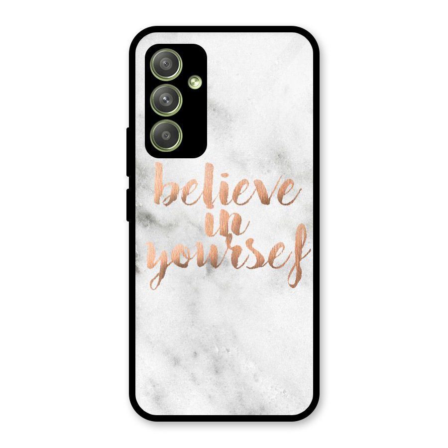 Believe in Yourself Glass Back Case for Galaxy A54