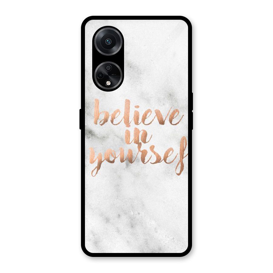 Believe in Yourself Glass Back Case for Oppo F23