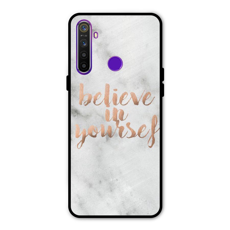 Believe in Yourself Glass Back Case for Realme 5s