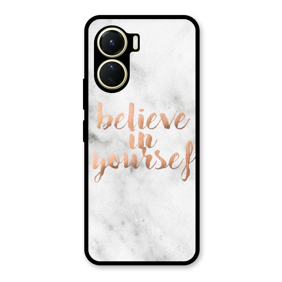 Believe in Yourself Glass Back Case for Vivo Y16