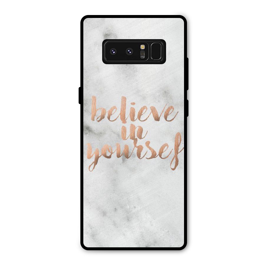 Believe in Yourself Metal Back Case for Galaxy Note 8