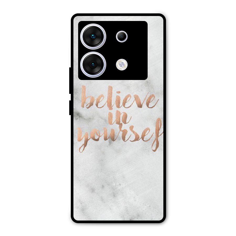 Believe in Yourself Metal Back Case for Infinix Zero 30 5G