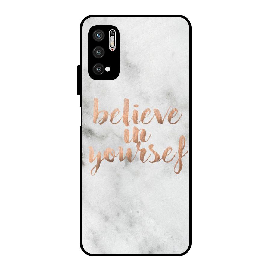 Believe in Yourself Metal Back Case for Poco M3 Pro 5G