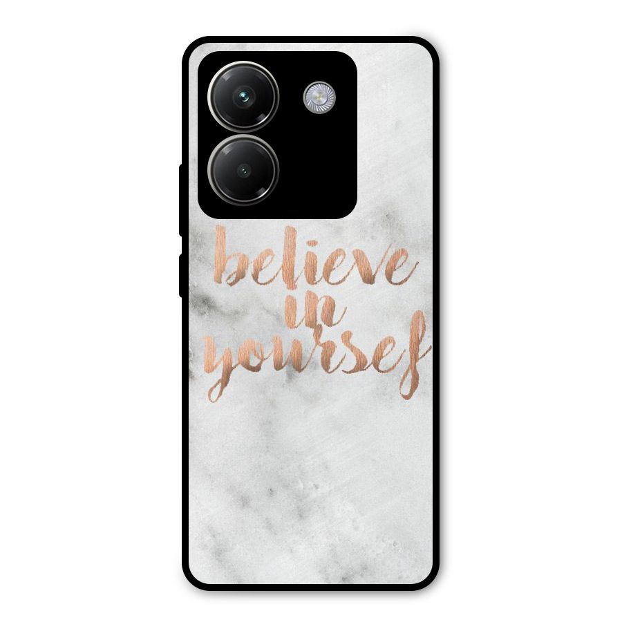 Believe in Yourself Metal Back Case for Poco M7 Pro 5G