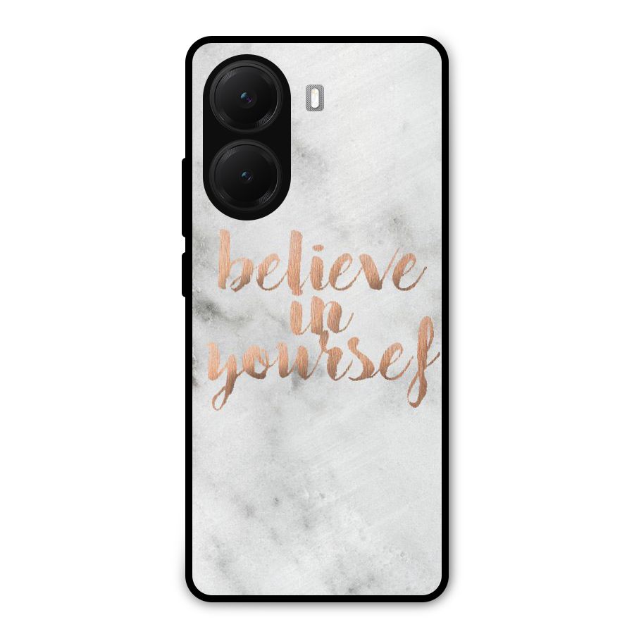 Believe in Yourself Metal Back Case for Poco X7 Pro