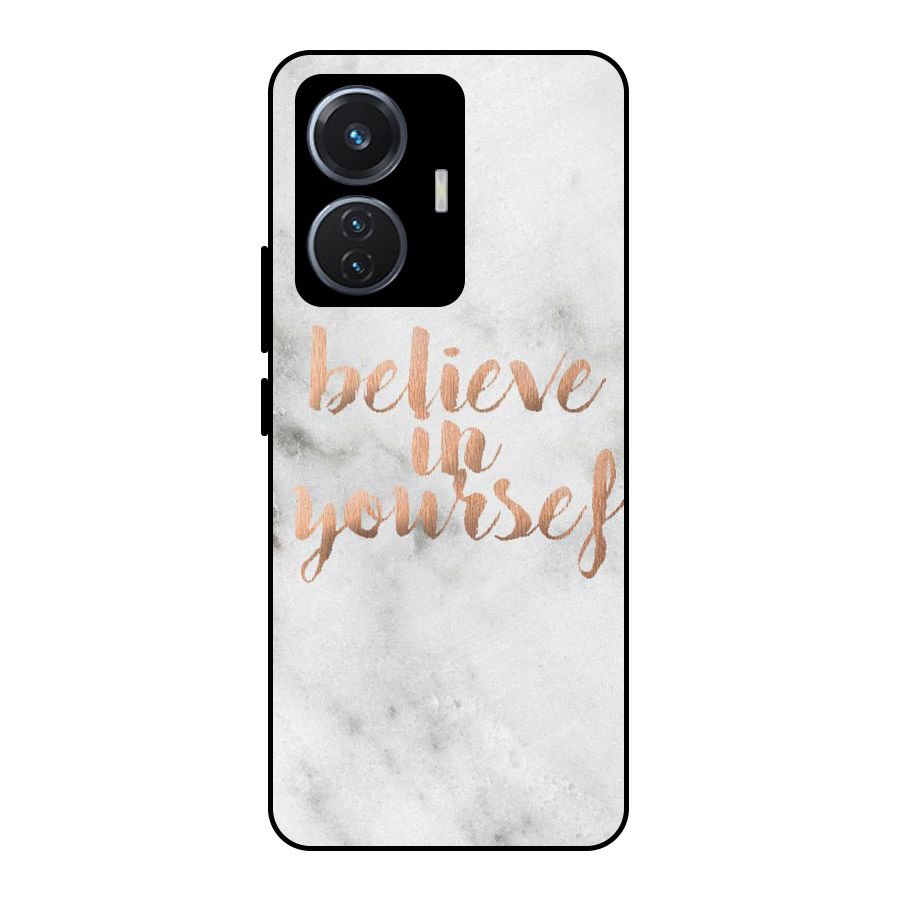 Believe in Yourself Metal Back Case for Vivo T1 44W