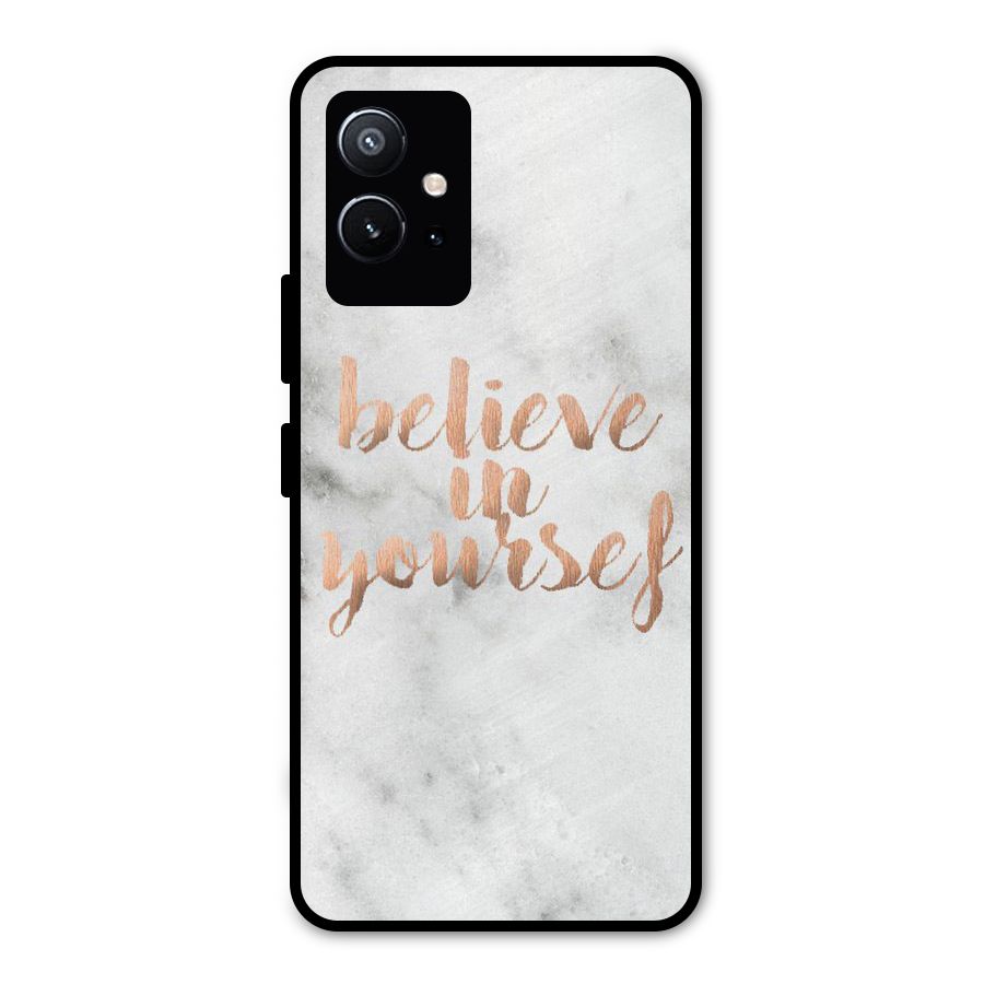 Believe in Yourself Metal Back Case for Vivo T1 5G