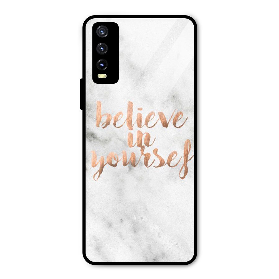 Believe in Yourself Metal Back Case for Vivo Y20g