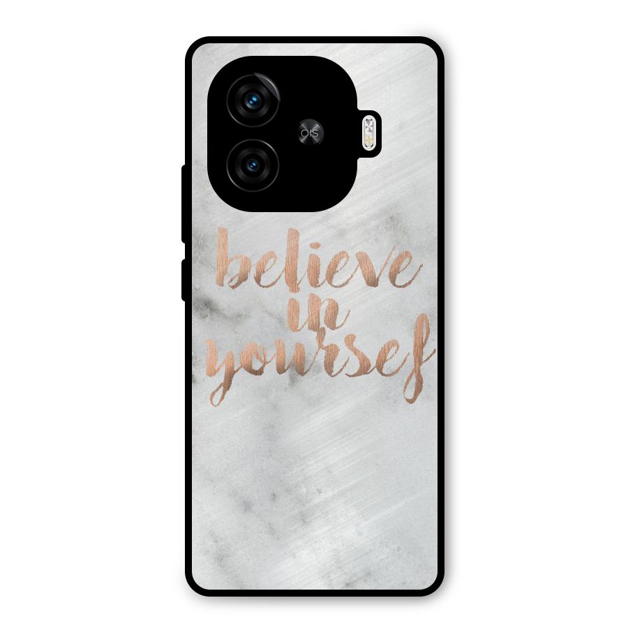 Believe in Yourself Metal Back Case for iQOO Z9 Turbo