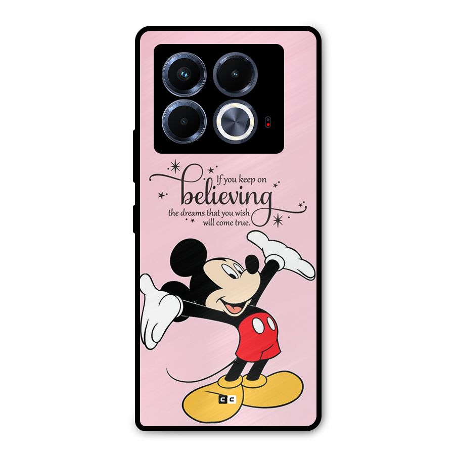 Believing Dreams Metal Back Case for Infinix Note 40 5G