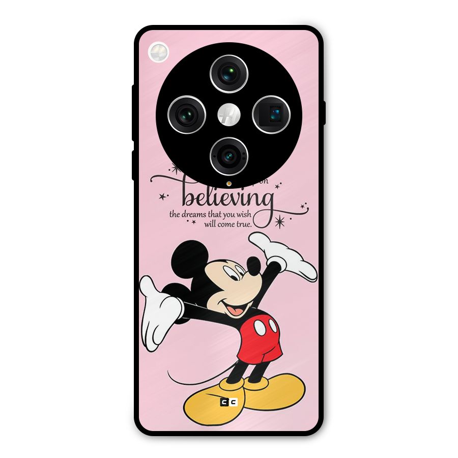 Believing Dreams Metal Back Case for Oppo Find X8 Pro