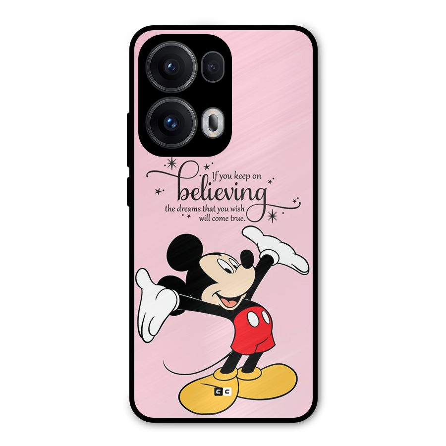 Believing Dreams Metal Back Case for Oppo Reno13 Pro