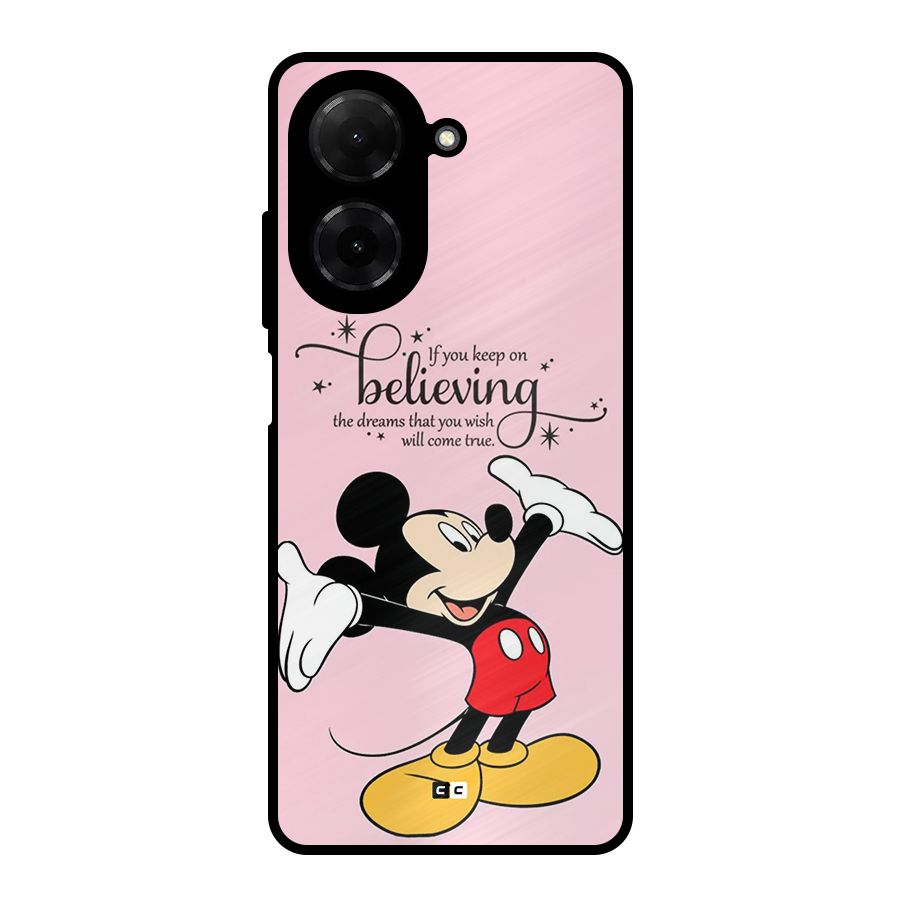 Believing Dreams Metal Back Case for Redmi A5 4G