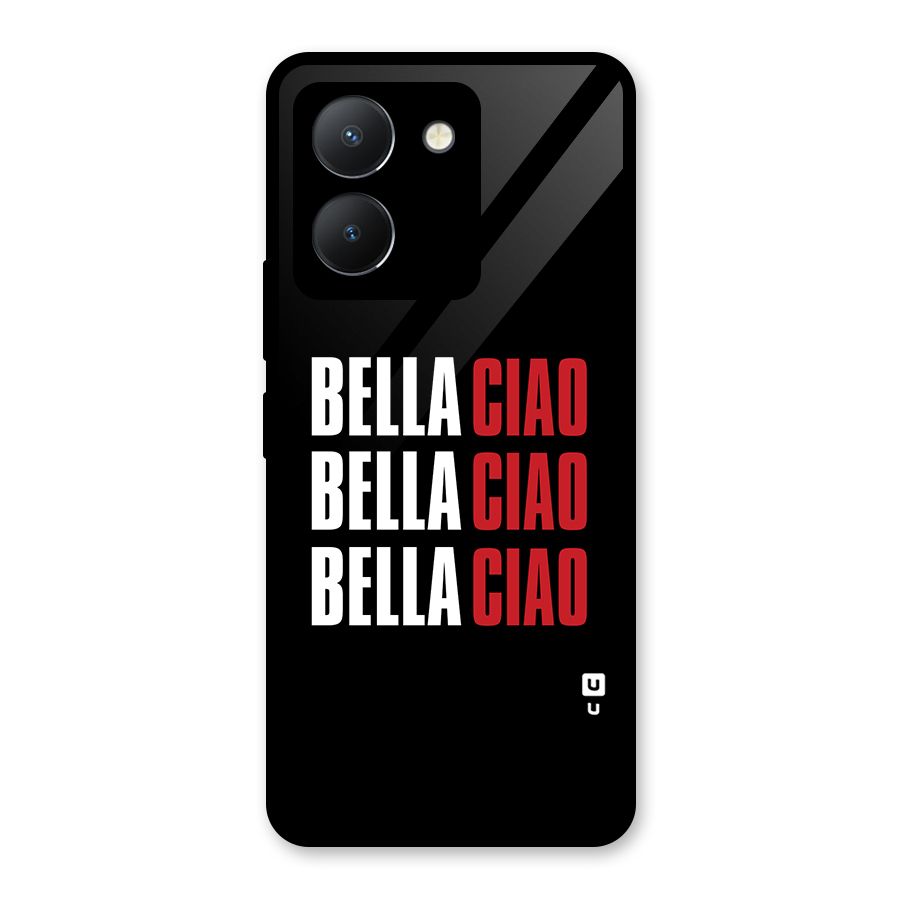 Bella Ciao Bella Ciao Bella Ciao Glass Back Case for Vivo Y36