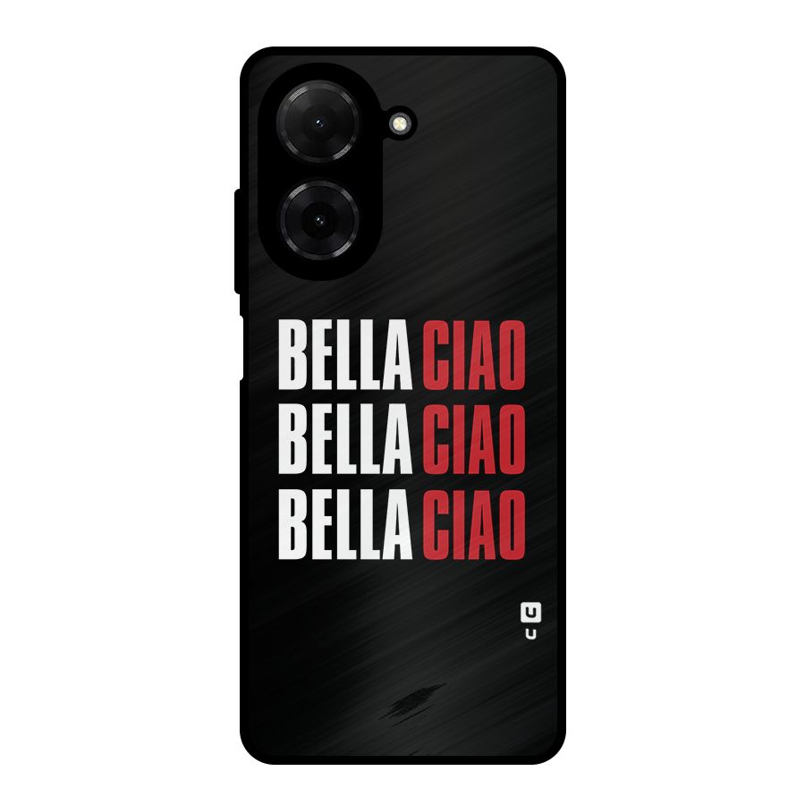 Bella Ciao Bella Ciao Bella Ciao Metal Back Case for Redmi A5 4G