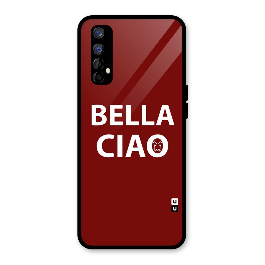 Bella Ciao Typography Art Glass Back Case for Realme 7