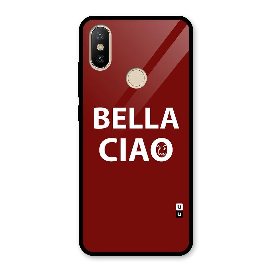 Bella Ciao Typography Art Glass Back Case for Redmi A2