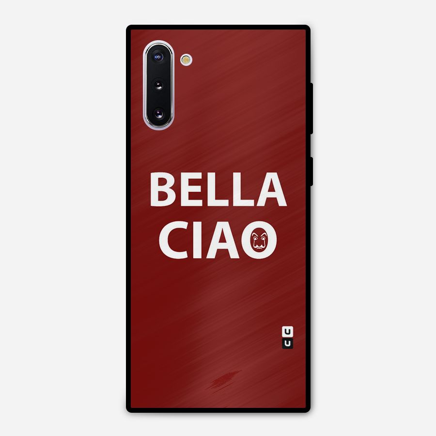Bella Ciao Typography Art Metal Back Case for Galaxy Note 10