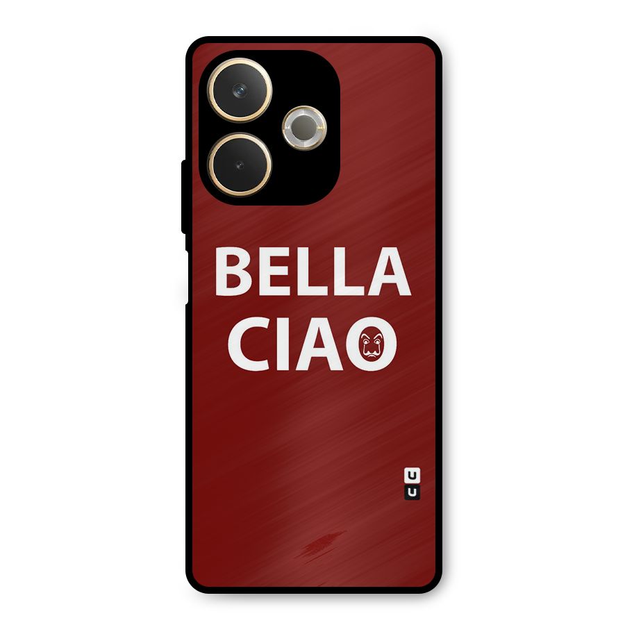 Bella Ciao Typography Art Metal Back Case for Oppo A5 Pro