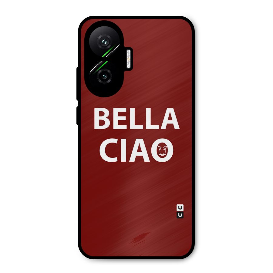 Bella Ciao Typography Art Metal Back Case for Poco F7