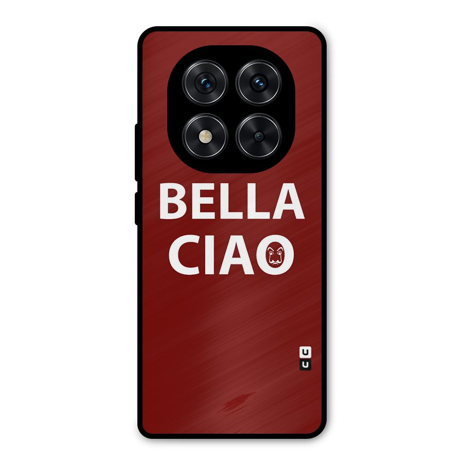 Bella Ciao Typography Art Metal Back Case for Poco X7