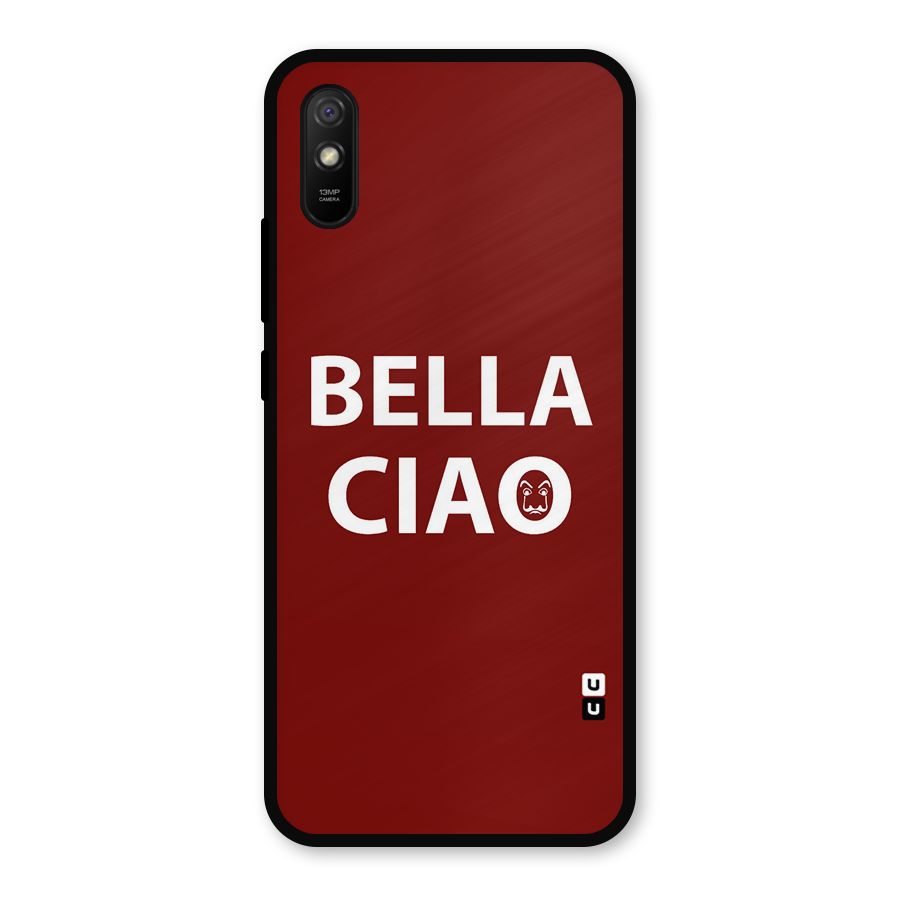 Bella Ciao Typography Art Metal Back Case for Redmi 9i