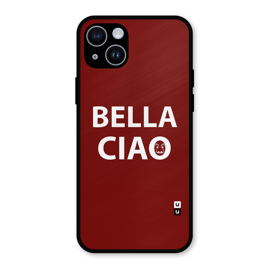 Bella Ciao Typography Art Metal Back Case for iPhone 14