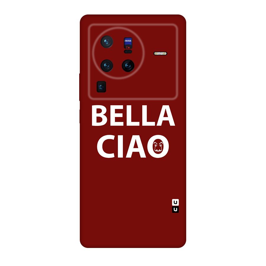 Bella Ciao Typography Art Original Polycarbonate Back Case for Vivo X80