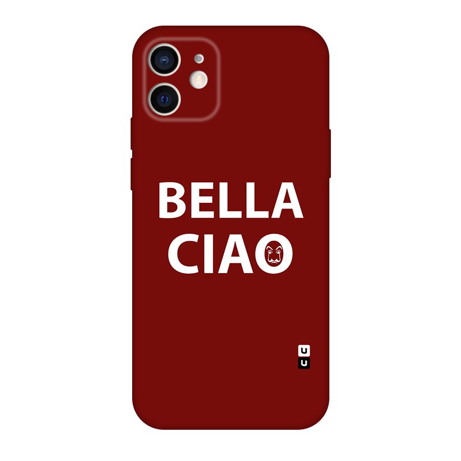Bella Ciao Typography Art Original Polycarbonate Back Case for iPhone 12