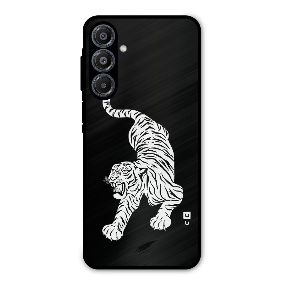 Bengal Tiger Stencil Art Metal Back Case for Galaxy A16 5G