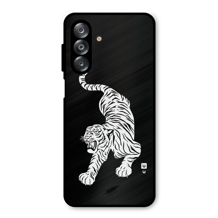 Bengal Tiger Stencil Art Metal Back Case for Galaxy A26