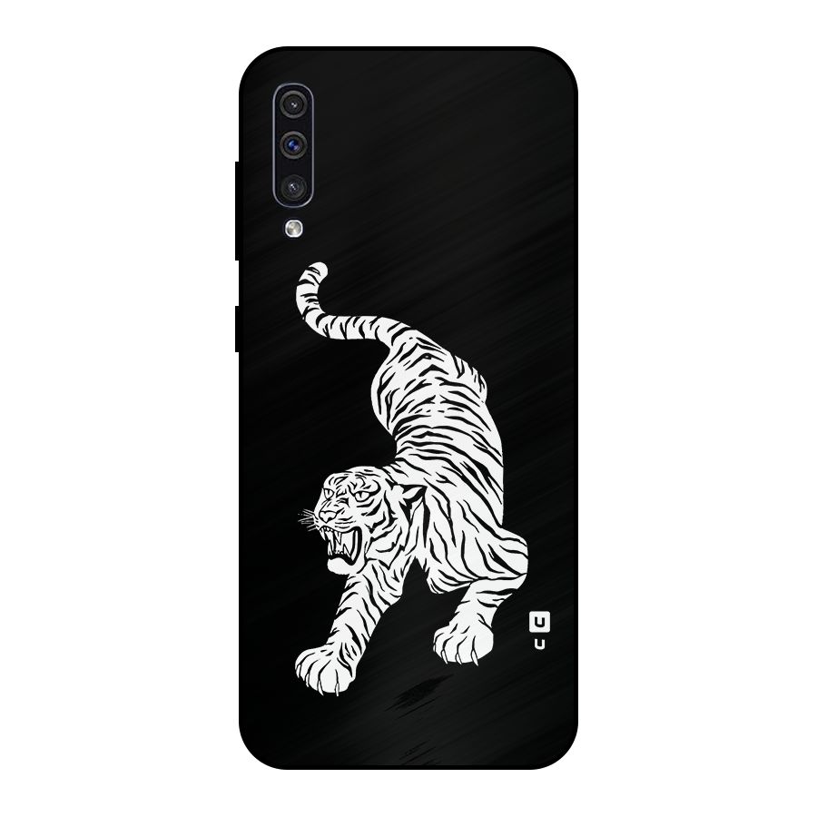 Bengal Tiger Stencil Art Metal Back Case for Galaxy A30s