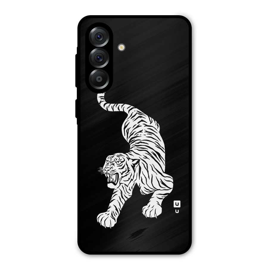 Bengal Tiger Stencil Art Metal Back Case for Galaxy A36