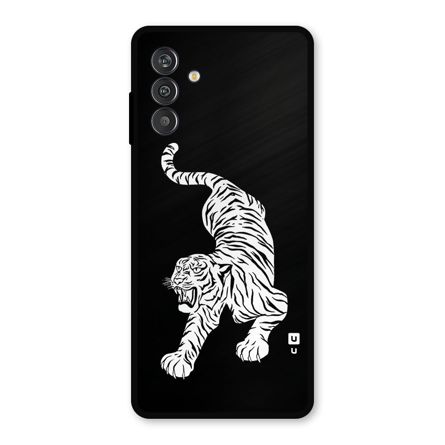 Bengal Tiger Stencil Art Metal Back Case for Galaxy F13