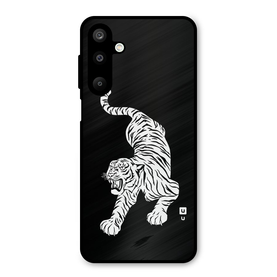 Bengal Tiger Stencil Art Metal Back Case for Galaxy M16